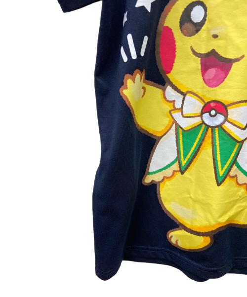 POKEPARK KANTO（ポケパークカントー）POKEPARK KANTO (ポケパークカントー) 半袖カットソー ネイビー×ブラウン サイズ:3XLの古着・服飾アイテム
