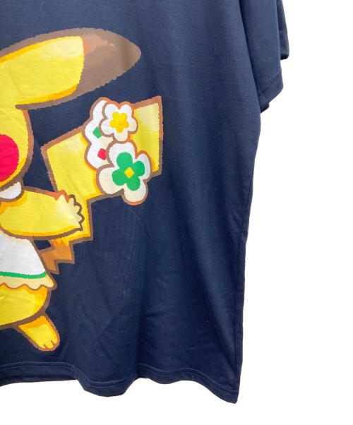 POKEPARK KANTO（ポケパークカントー）POKEPARK KANTO (ポケパークカントー) 半袖カットソー ネイビー×ブラウン サイズ:3XLの古着・服飾アイテム