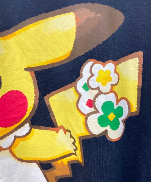 POKEPARK KANTO（ポケパークカントー）POKEPARK KANTO (ポケパークカントー) 半袖カットソー ネイビー×ブラウン サイズ:3XLの古着・服飾アイテム