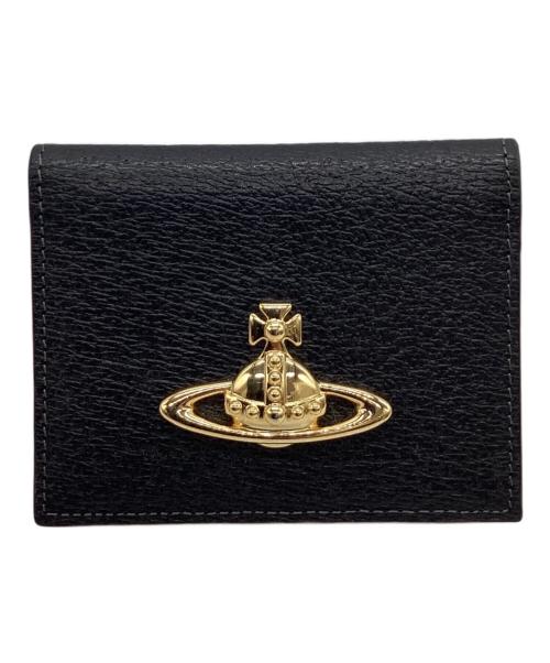Vivienne Westwood（ヴィヴィアンウエストウッド）Vivienne Westwood (ヴィヴィアンウエストウッド) Vivienne Westwood　パスケース ブラック×ゴールドの古着・服飾アイテム