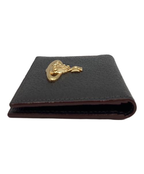 Vivienne Westwood（ヴィヴィアンウエストウッド）Vivienne Westwood (ヴィヴィアンウエストウッド) Vivienne Westwood　パスケース ブラック×ゴールドの古着・服飾アイテム
