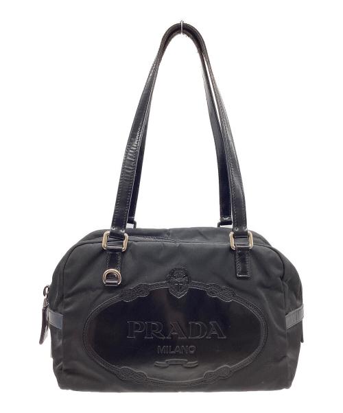 PRADA（プラダ）PRADA (プラダ) PRADA　ミニボストンバッグ ブラックの古着・服飾アイテム