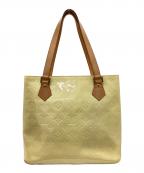 LOUIS VUITTONルイ ヴィトン）の古着「LOUIS VUITTON　ヴェルニ　ヒューストン　ハンドバッグ」｜イエロー