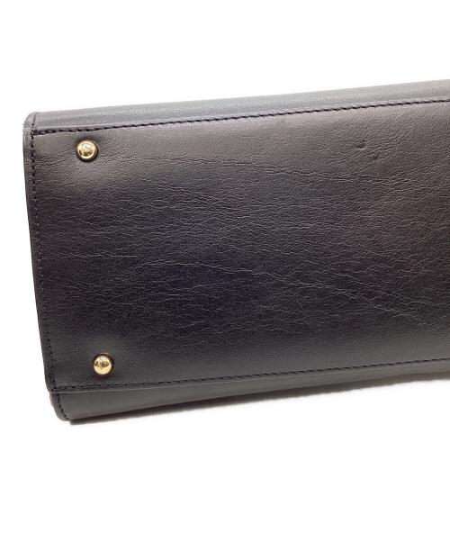 BLUE LABEL CRESTBRIDGE（ブルーレーベルクレストブリッジ）BLUE LABEL CRESTBRIDGE (ブルーレーベルクレストブリッジ) BLUE LABEL CRESTBRIDGE　2WAYバッグ ブラック×ベージュの古着・服飾アイテム