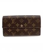 LOUIS VUITTONルイ ヴィトン）の古着「LOUIS VUITTON　モノグラム　ポルトフォイユ・サラ　長財布」｜ブラウン