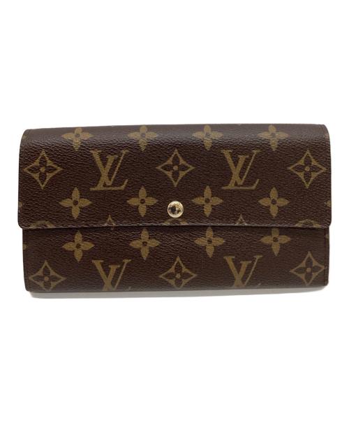 LOUIS VUITTON（ルイ ヴィトン）LOUIS VUITTON (ルイ ヴィトン) LOUIS VUITTON　モノグラム　ポルトフォイユ・サラ　長財布 ブラウンの古着・服飾アイテム
