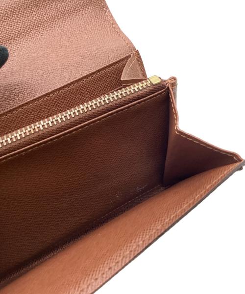 LOUIS VUITTON（ルイ ヴィトン）LOUIS VUITTON (ルイ ヴィトン) LOUIS VUITTON　モノグラム　ポルトフォイユ・サラ　長財布 ブラウンの古着・服飾アイテム