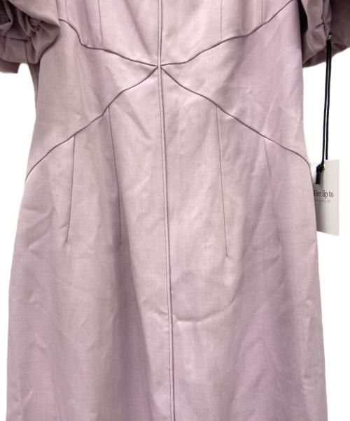 HER LIP TO（ハーリップトゥ）Her lip to (ハーリップトゥ) 半袖ワンピース ピンク サイズ:M 未使用品の古着・服飾アイテム