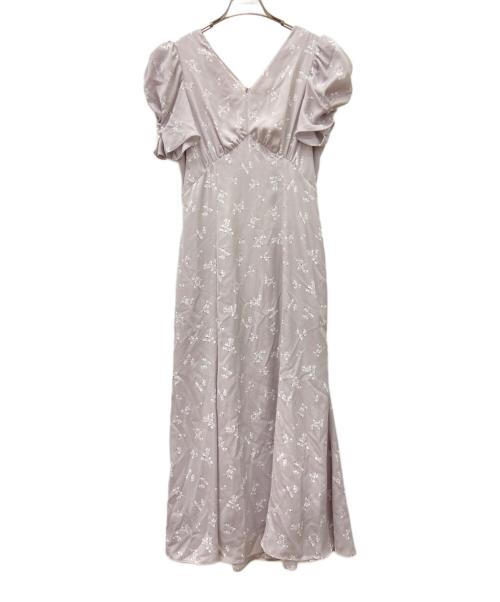 HER LIP TO（ハーリップトゥ）Her lip to (ハーリップトゥ) 半袖ワンピース パープル サイズ:M 未使用品の古着・服飾アイテム
