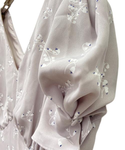 HER LIP TO（ハーリップトゥ）Her lip to (ハーリップトゥ) 半袖ワンピース パープル サイズ:M 未使用品の古着・服飾アイテム