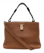 BALLYバリー）の古着「BALLY 　LUCYLE 　2WAYショルダーバッグ」｜ブラウン