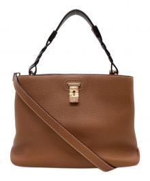 BALLY（バリー）の古着「BALLY 　LUCYLE 　2WAYショルダーバッグ」｜ブラウン