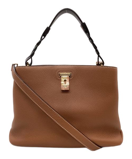 BALLY（バリー）BALLY (バリー) BALLY 　LUCYLE 　2WAYショルダーバッグ ブラウンの古着・服飾アイテム