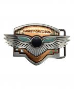 HARLEY-DAVIDSONハーレーダビッドソン）の古着「HARLEY-DAVIDSON　1992年　ベルトバックル」｜ブロンズ×シルバー
