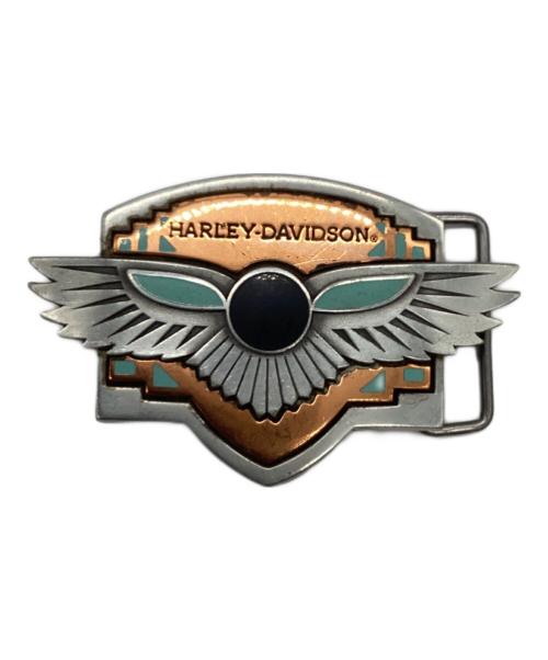 HARLEY-DAVIDSON（ハーレーダビッドソン）HARLEY-DAVIDSON (ハーレーダビッドソン) HARLEY-DAVIDSON　1992年　ベルトバックル ブロンズ×シルバーの古着・服飾アイテム