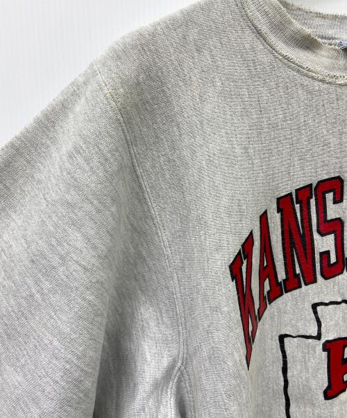 Champion REVERSE WEAVE（チャンピオン リバース ウィーブ）Champion REVERSE WEAVE (チャンピオン リバース ウィーブ) スウェット グレー×レッド サイズ:Mの古着・服飾アイテム