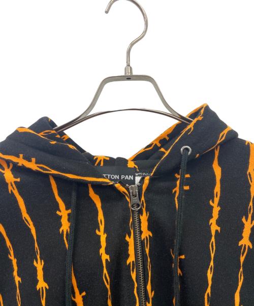 COTTON PAN（コットンパン）COTTON PAN (コットンパン) COTTON PAN　ジップパーカー ブラック×オレンジ サイズ:SIZE0の古着・服飾アイテム