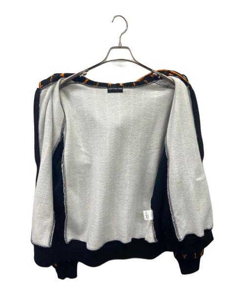 COTTON PAN（コットンパン）COTTON PAN (コットンパン) COTTON PAN　ジップパーカー ブラック×オレンジ サイズ:SIZE0の古着・服飾アイテム