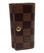 LOUIS VUITTONルイ ヴィトン）の古着「LOUIS VUITTON　ダミエ　ミュルティクレ4　キーケース」｜ブラウン