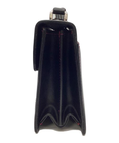 CASTELBAJAC（カステルバジャック）CASTELBAJAC (カステルバジャック) クラッチバッグ ブラック×レッドの古着・服飾アイテム