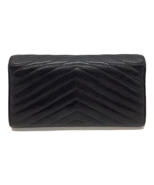 CHANEL（シャネル）CHANEL (シャネル) CHANEL　シェブロン　長財布 ブラックの古着・服飾アイテム