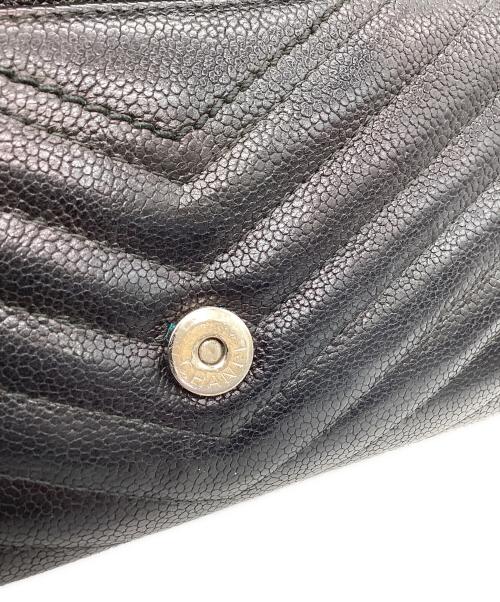 CHANEL（シャネル）CHANEL (シャネル) CHANEL　シェブロン　長財布 ブラックの古着・服飾アイテム