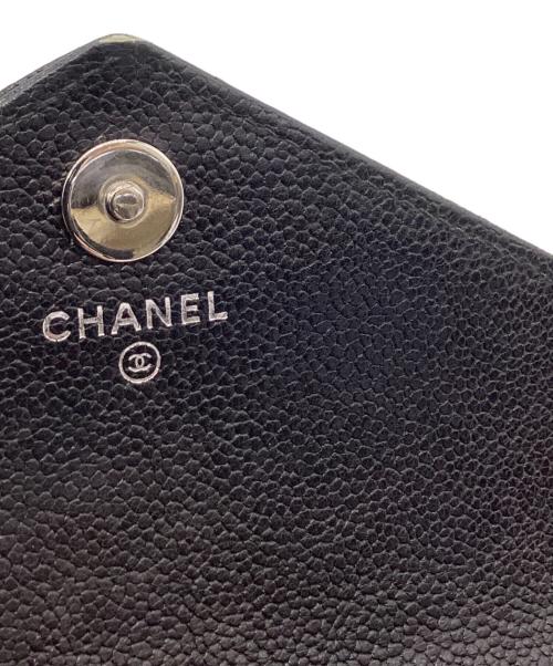 CHANEL（シャネル）CHANEL (シャネル) CHANEL　シェブロン　長財布 ブラックの古着・服飾アイテム