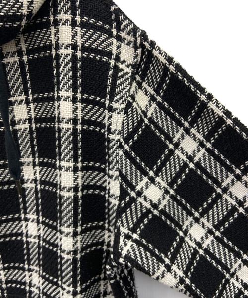 The Duffer of ST.George（ザ ダファーオブセントジョージ）The DUFFER of ST.GEORGE (ザ ダファーオブセントジョージ) PULLOVER HOODIE SHIRTS ホワイト×ブラック サイズ:XLの古着・服飾アイテム