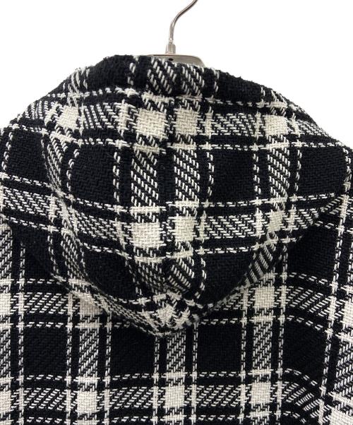 The Duffer of ST.George（ザ ダファーオブセントジョージ）The DUFFER of ST.GEORGE (ザ ダファーオブセントジョージ) PULLOVER HOODIE SHIRTS ホワイト×ブラック サイズ:XLの古着・服飾アイテム
