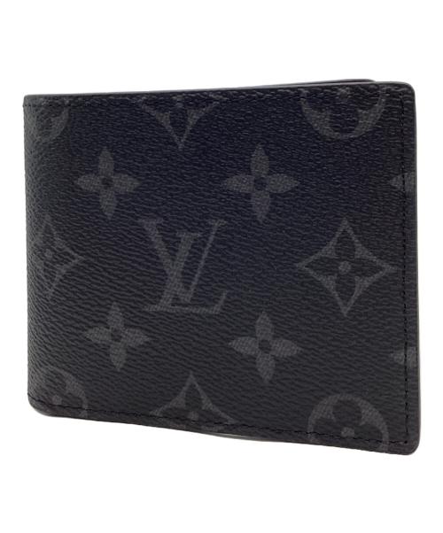 LOUIS VUITTON（ルイ ヴィトン）LOUIS VUITTON (ルイ ヴィトン) LOUIS VUITTON　モノグラム・エクリプス　モノグラム・エクリプス　2つ折り財布 ブラックの古着・服飾アイテム