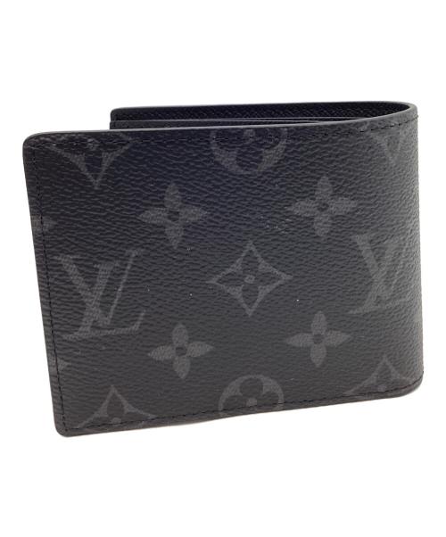 LOUIS VUITTON（ルイ ヴィトン）LOUIS VUITTON (ルイ ヴィトン) LOUIS VUITTON　モノグラム・エクリプス　モノグラム・エクリプス　2つ折り財布 ブラックの古着・服飾アイテム