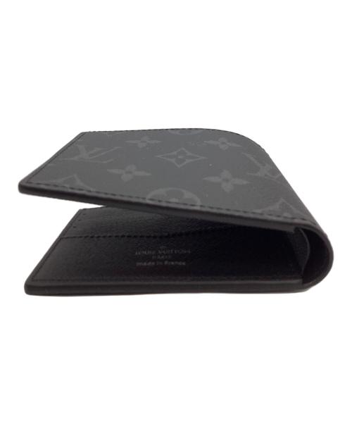 LOUIS VUITTON（ルイ ヴィトン）LOUIS VUITTON (ルイ ヴィトン) LOUIS VUITTON　モノグラム・エクリプス　モノグラム・エクリプス　2つ折り財布 ブラックの古着・服飾アイテム