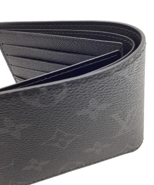 LOUIS VUITTON（ルイ ヴィトン）LOUIS VUITTON (ルイ ヴィトン) LOUIS VUITTON　モノグラム・エクリプス　モノグラム・エクリプス　2つ折り財布 ブラックの古着・服飾アイテム