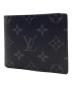 LOUIS VUITTON（ルイ ヴィトン）の古着「LOUIS VUITTON　モノグラム・エクリプス　モノグラム・エクリプス　2つ折り財布」｜ブラック