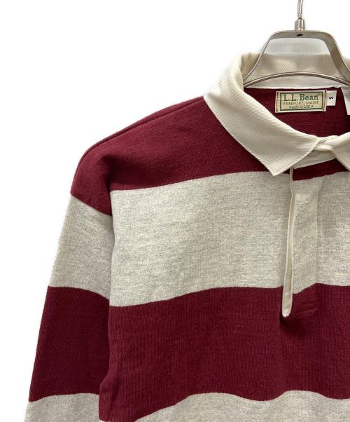 L.L.Bean（エルエルビーン）L.L.Bean (エルエルビーン) ラガーシャツ グレー×パープル サイズ:Sの古着・服飾アイテム