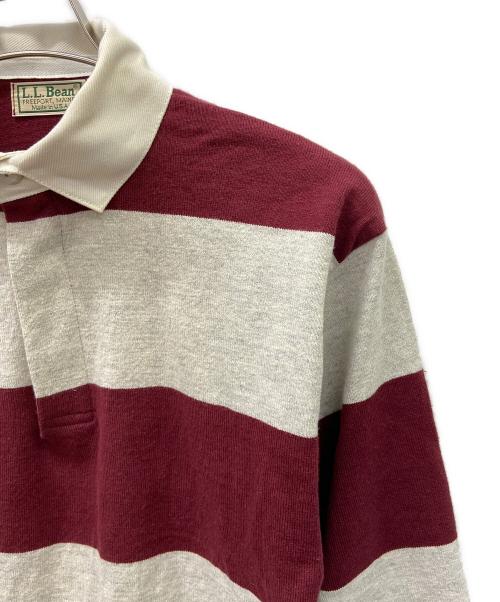 L.L.Bean（エルエルビーン）L.L.Bean (エルエルビーン) ラガーシャツ グレー×パープル サイズ:Sの古着・服飾アイテム