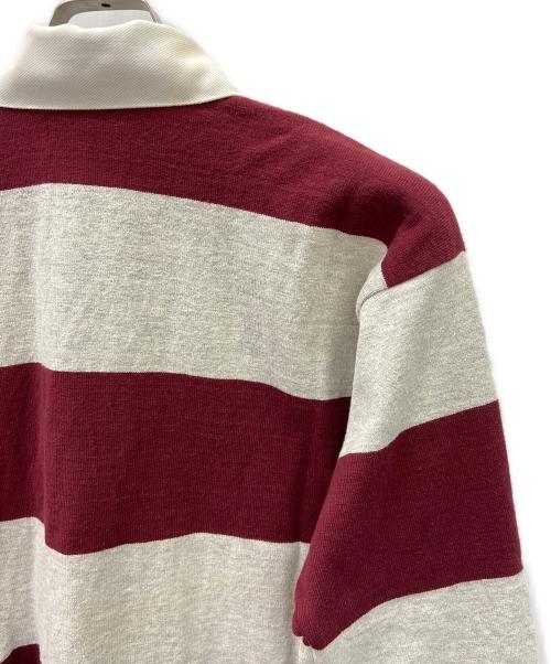 L.L.Bean（エルエルビーン）L.L.Bean (エルエルビーン) ラガーシャツ グレー×パープル サイズ:Sの古着・服飾アイテム