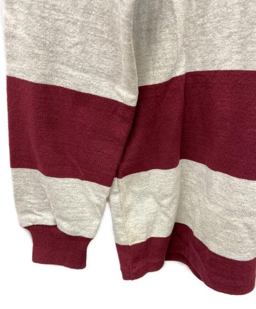 L.L.Bean（エルエルビーン）L.L.Bean (エルエルビーン) ラガーシャツ グレー×パープル サイズ:Sの古着・服飾アイテム