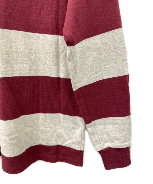 L.L.Bean（エルエルビーン）L.L.Bean (エルエルビーン) ラガーシャツ グレー×パープル サイズ:Sの古着・服飾アイテム