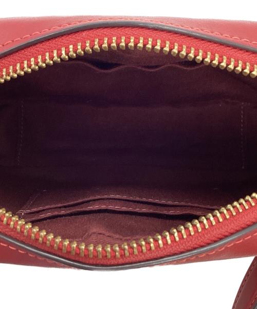COACH（コーチ）COACH (コーチ) COACH　シグネチャー　ショルダーバッグ ブラウン×レッドの古着・服飾アイテム