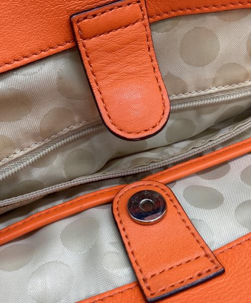 Kate Spade（ケイトスペード）Kate Spade (ケイトスペード) Kate Spade　2WAYバッグ ベージュ×オレンジの古着・服飾アイテム