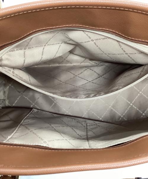 MICHAEL KORS（マイケルコース）MICHAEL KORS (マイケル・コース) MICHAEL KORS　トートバッグ アイボリー×ブラウンの古着・服飾アイテム