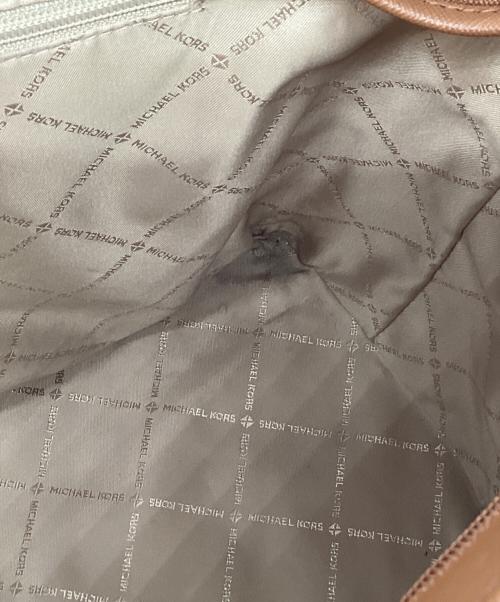 MICHAEL KORS（マイケルコース）MICHAEL KORS (マイケル・コース) MICHAEL KORS　トートバッグ アイボリー×ブラウンの古着・服飾アイテム
