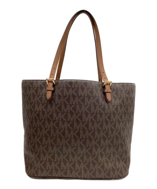 MICHAEL KORS（マイケル・コース）MICHAEL KORS (マイケル・コース) MICHAEL KORS　総柄トートバッグ ブラウンの古着・服飾アイテム