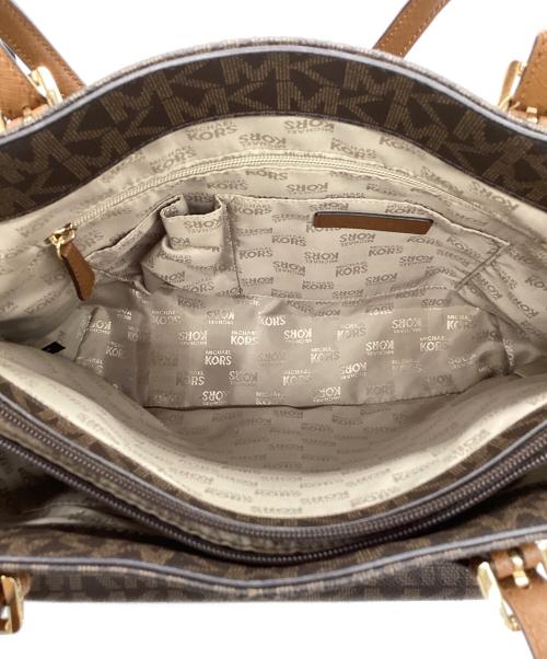 MICHAEL KORS（マイケル・コース）MICHAEL KORS (マイケル・コース) MICHAEL KORS　総柄トートバッグ ブラウンの古着・服飾アイテム