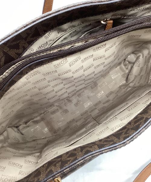 MICHAEL KORS（マイケル・コース）MICHAEL KORS (マイケル・コース) MICHAEL KORS　総柄トートバッグ ブラウンの古着・服飾アイテム
