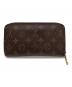 LOUIS VUITTON (ルイ ヴィトン) LOUIS VUITTON　モノグラム・ジッピーウォレット　長財布 ブラウン：11000円