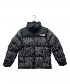 THE NORTH FACEザ ノース フェイス）の古着「THE NORTH FACE　NOVELTY NUPTSE JACKET」｜ブラック×ホワイト