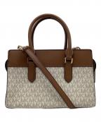 MICHAEL KORSマイケル・コース）の古着「MICHAEL KORS　2WAYショルダーバッグ」｜ブラウン×ホワイト