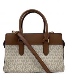 MICHAEL KORS（マイケル・コース）の古着「MICHAEL KORS　2WAYショルダーバッグ」｜ブラウン×ホワイト